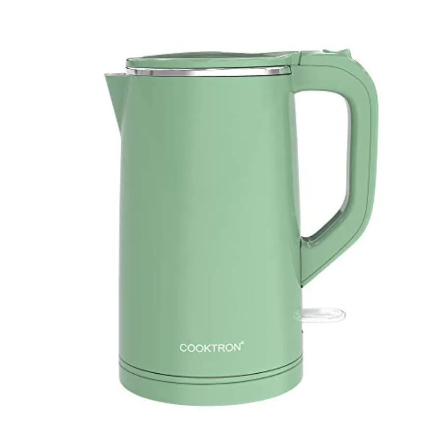 Electric Kettle Silent from 1.7L to Double Wall, Without BPA, with Silent Function and Touch Cool, Wireless with Automatic Shutdown