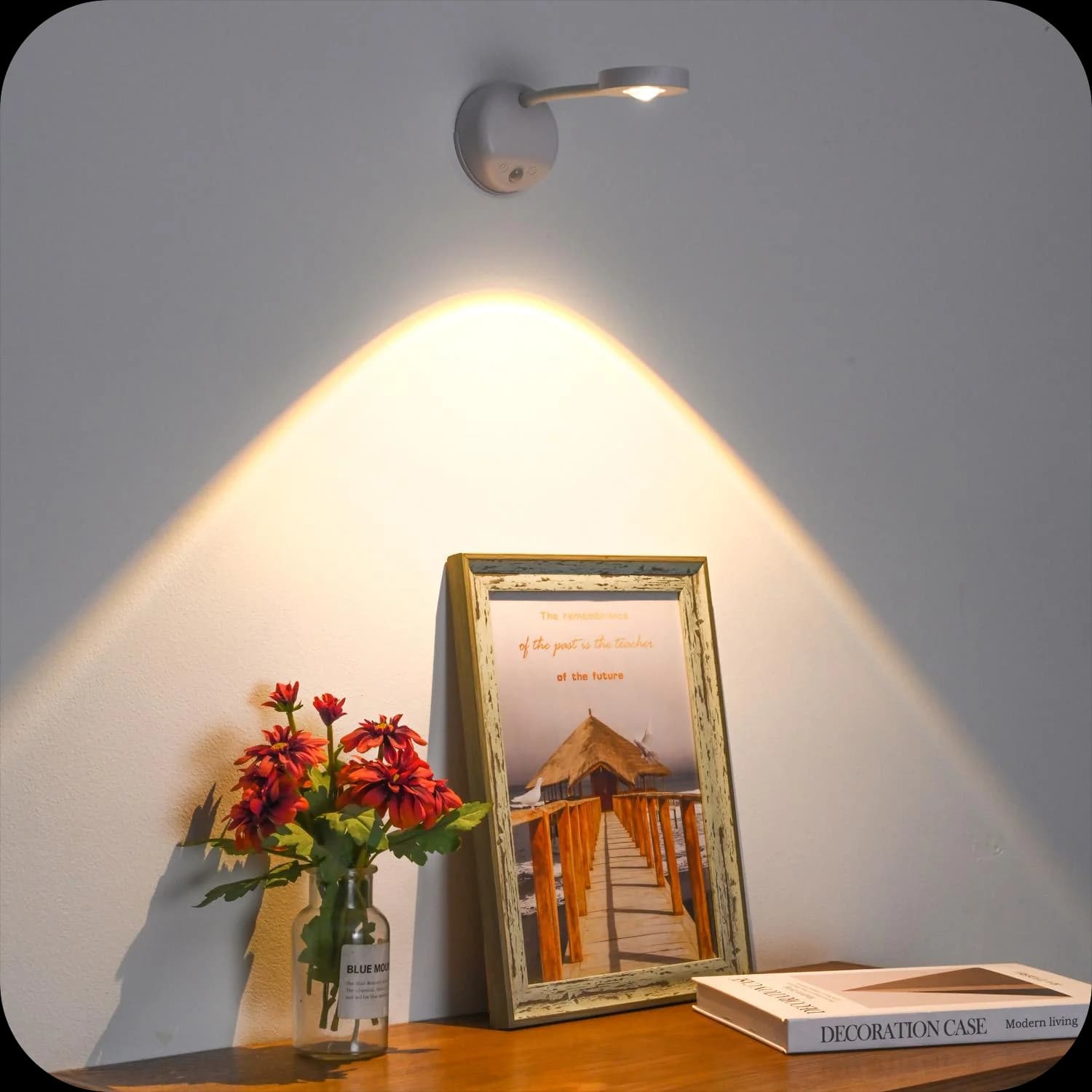 Motion Sensor Light Wireless Wall Lamp Rechargeable TYPE-C USB LED For Kitchen Bedroom Mural Living Room Sensor Indoor Lighting