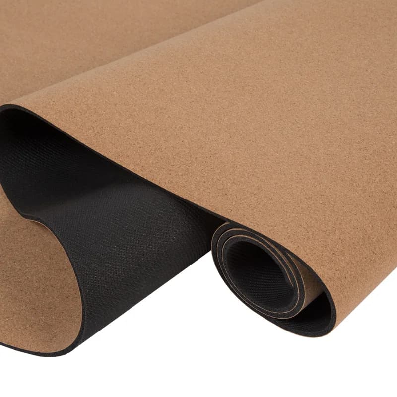 Natural rubber yoga mat with custom logo 183 * 68 cm hot sale in wholesale organic non-slip cork