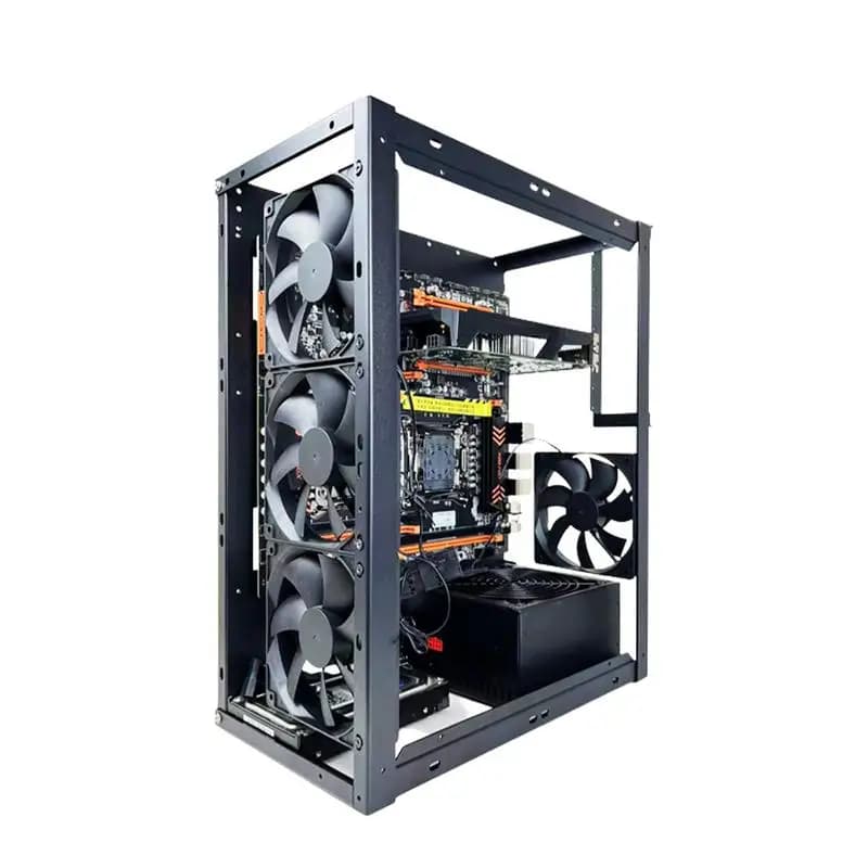 DIY Computer Motherboard Case Rack Aluminum Frame Chassis Cooling Rack Stand Open Chassis Support Bracket Good Heat Dissipation