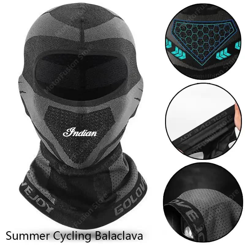 Passamontagna Maschera calda a pieno facciale per indiano FTR 1200 S FTR1200 Carbon / Rally Chief VINTAGE Scout Moto Ciclismo Bici Sciarpa Cappello