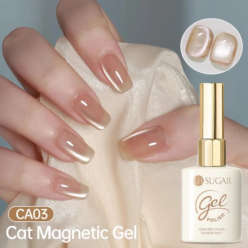 UR SUGAR 15ml Jelly Nude Cat Gel magnetico Smalto per unghie Semi permanente Soak Off UV LED Pittura Vanrish per manicure Design fai da te
