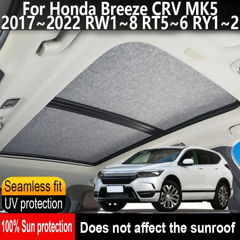 Tendina Parasole per Tetto Auto Anti-UV a Adsorbimento Elettrostatico per Honda Breeze CRV MK5 2017~2022 RW1~8