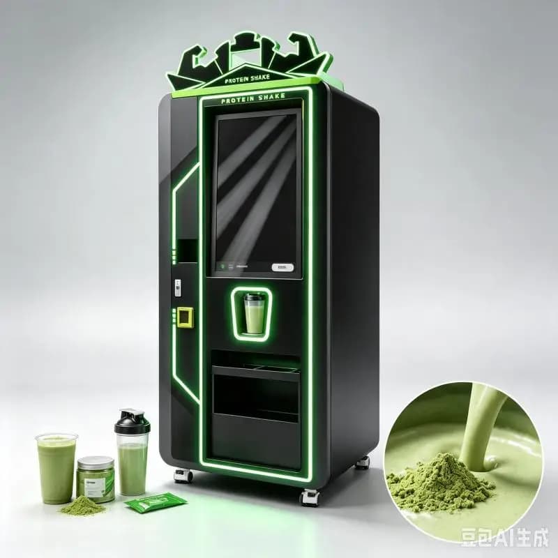 Automatic Protein Shake Vending Machine Customized Smart Beverage Kiosk Powder Mixing Equipment Fitness Center Restaurant Use