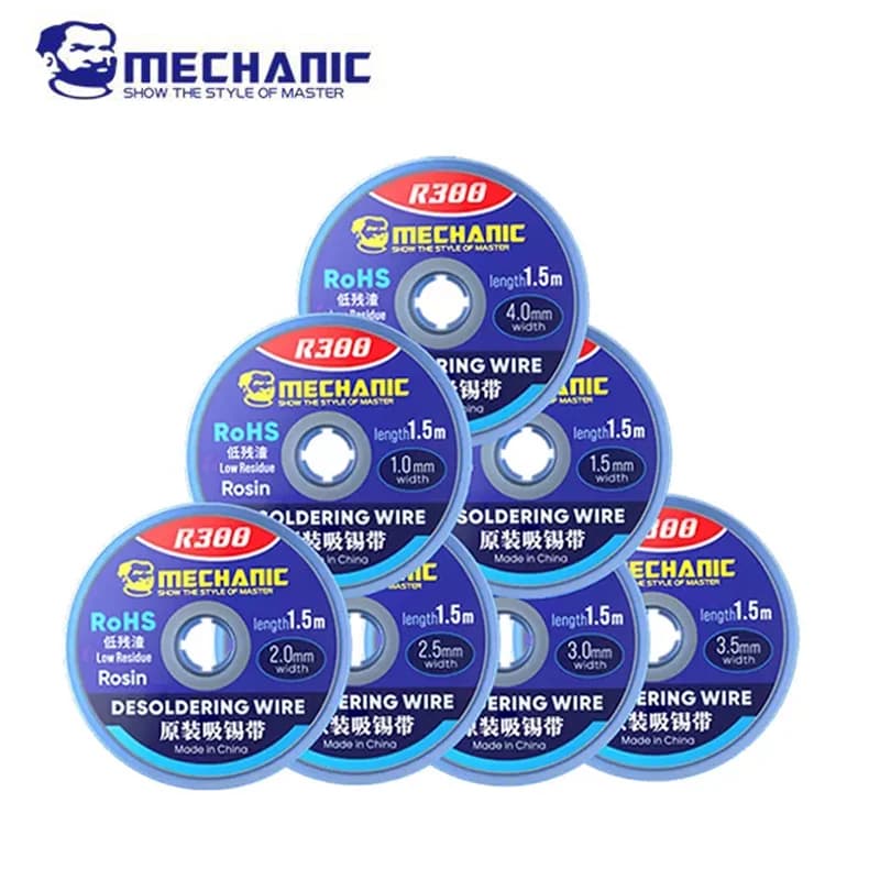 MECCANICO R300 Welding Track 1.0/1.5/2.0/2.5/3.0/3.5/4.0mm Welding Wire Tin Sucker PCB BGA Welding Tool