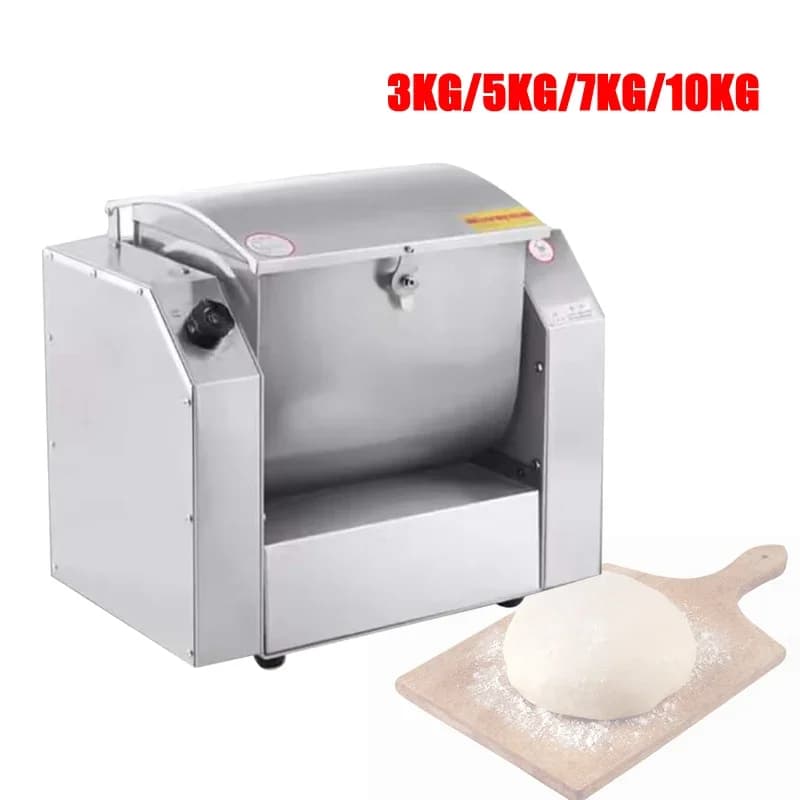 Impastatrice Automatica Commerciale 3kg 5kg 7kg, Miscelatore per Farina, Agitatore, Macchina per Pasta, Impastatrice