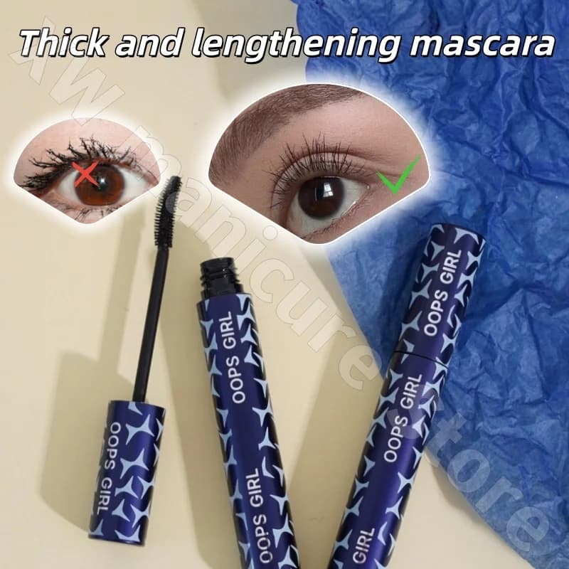OOPS GIRL Mascara thick and long, durable, waterproof and sweat resistant, of course often and curled without drooping