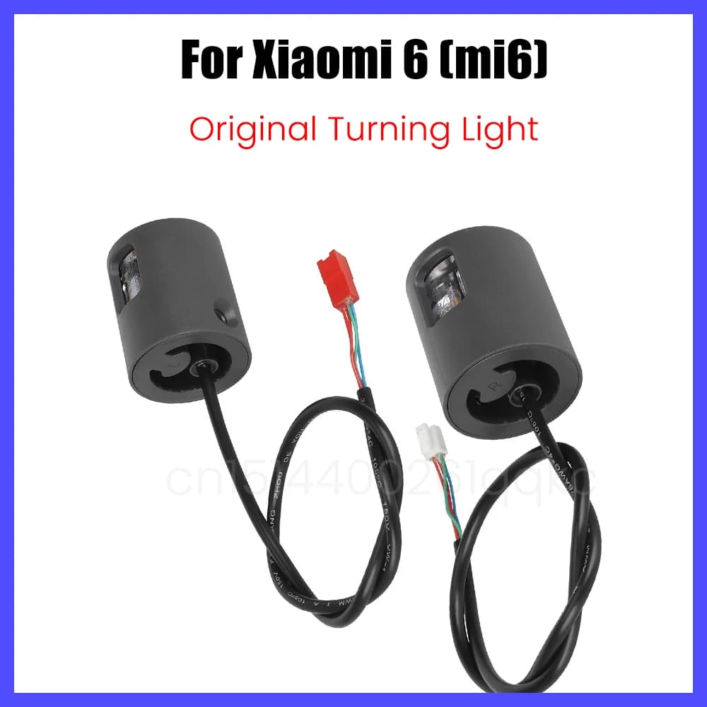 Set Originale di Luci di Direzione Sinistra e Destra per Monopattino Elettrico Xiaomi 6 Mi6, Luce LED di Avvertimento per Manubrio, Parte di Ricambio