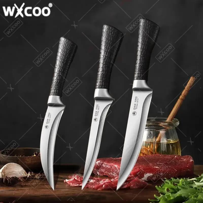 Coltello professionale per disossare con coltello da macellazione, manico antiscivolo, coltello in acciaio inossidabile per affettare frutta con custodia