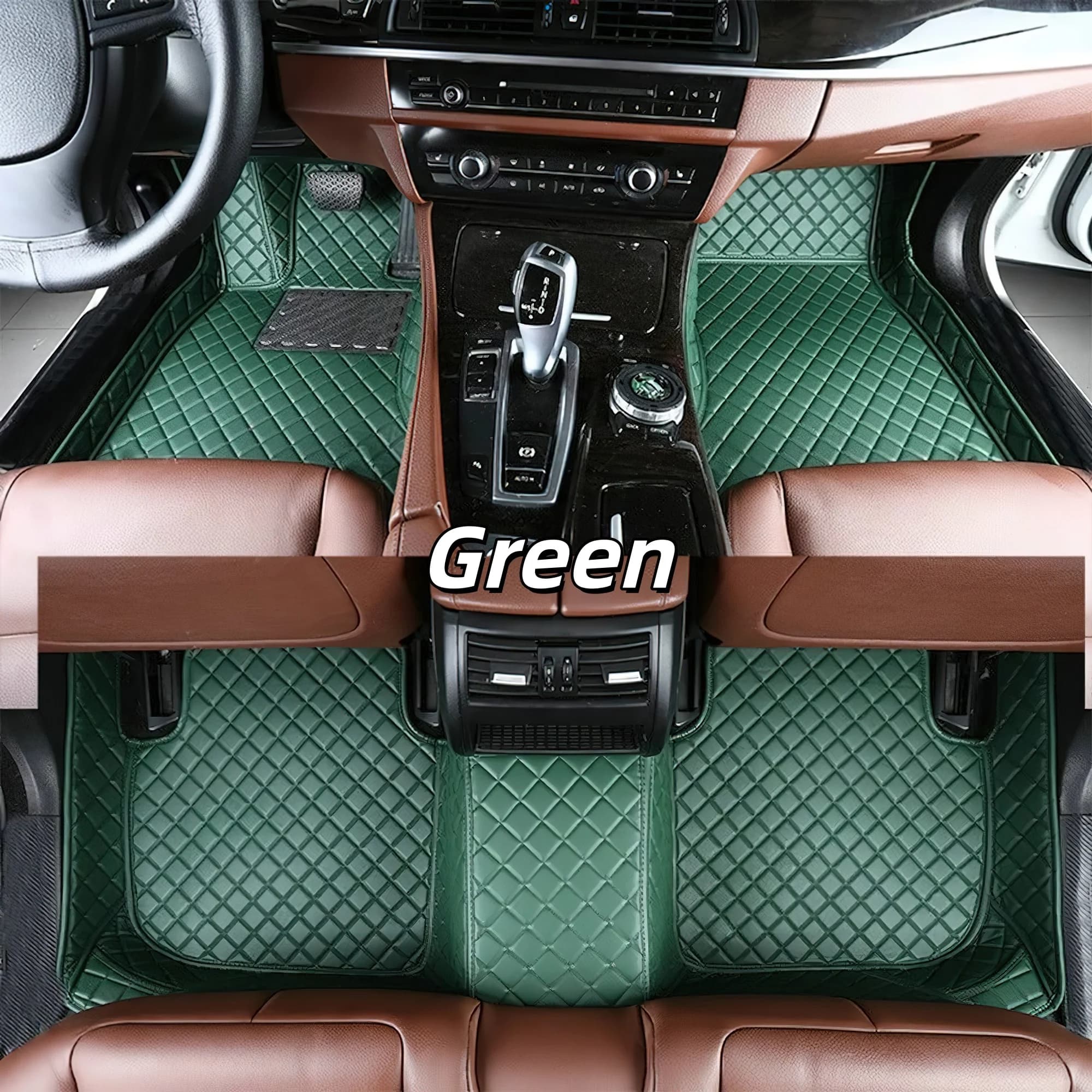 Accessories Custom car floor mats for Audi Q5 2018 2019 2020 2021 2022 2023 Auto full set carpet pads leather foot mat rugs