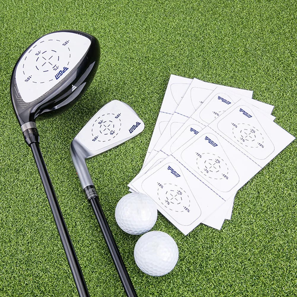 Nastro adesivo per il golf, carta per la marcatura delle mazze da golf, migliora la precisione e la distanza dello swing, cercatore del punto ottimale della palla da golf per l'allenamento del golf