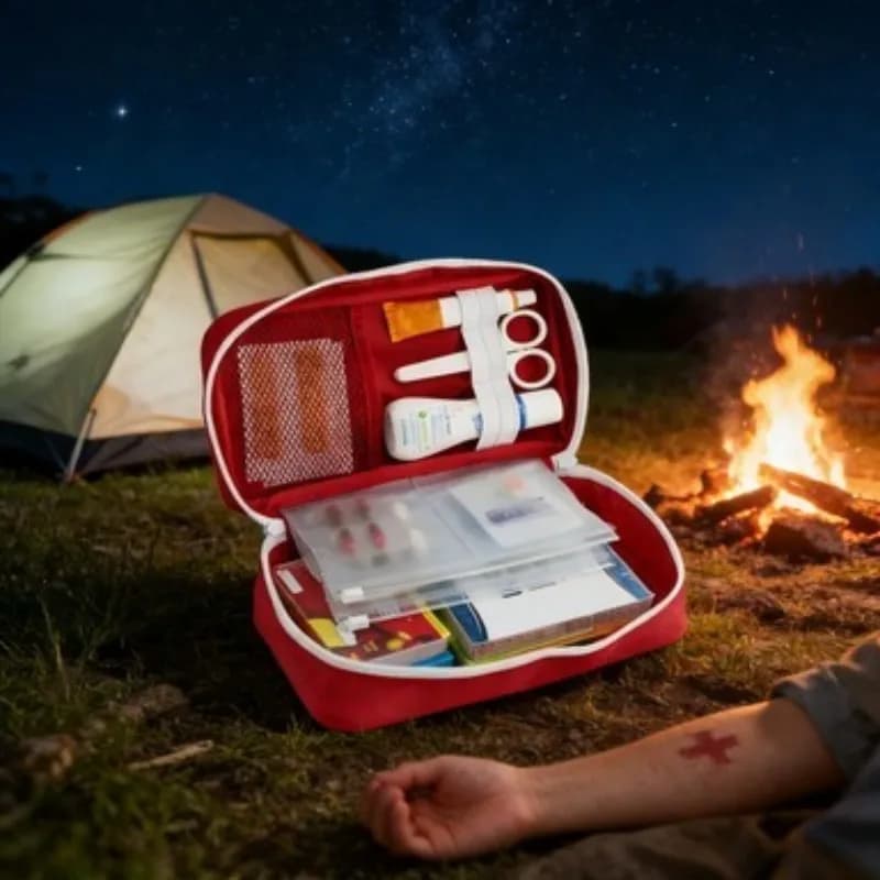 Kit di Pronto Soccorso Durevole, Borsa di Sopravvivenza d'Emergenza Compatta e Portatile, Borsa per Medicinali e Attrezzatura di Soccorso per Casa, Esterni e Auto