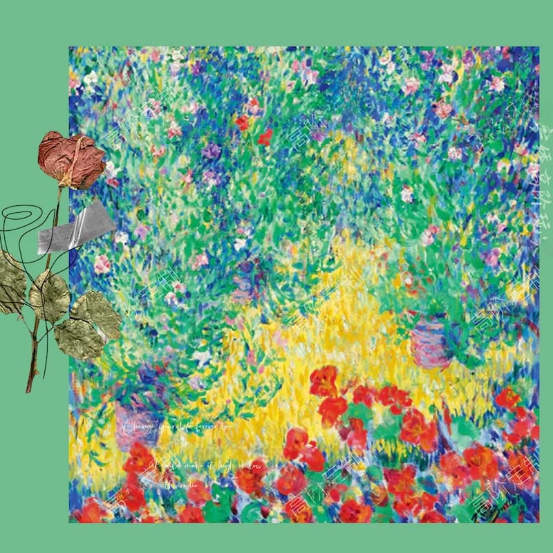 Mona Earl Garden Cross Stitch Kit 16CT Small Grid Precision Printing Handmade Mixed Stitch DIY Home Cotton Fabric Art
