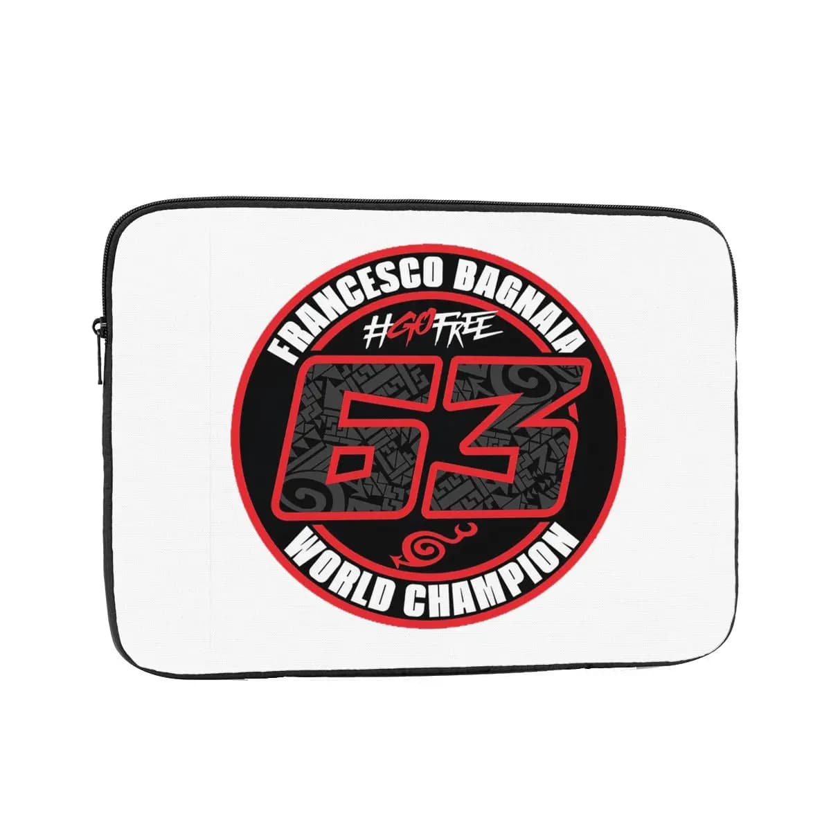 Pecco Bagnaia 63 Custodia protettiva per laptop 10 12 13 15 17 pollici Borsa per notebook Custodia antiurto per tablet