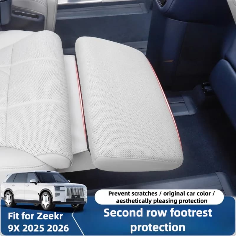 Per Zeekr 9X 2025 2026 Pedale Dell'automobile Copertura Protettiva Sedile Anti-calcio Pad Passeggero Poggiapiedi Copertura Gamba Resto Pad Parti di Aggiornamento