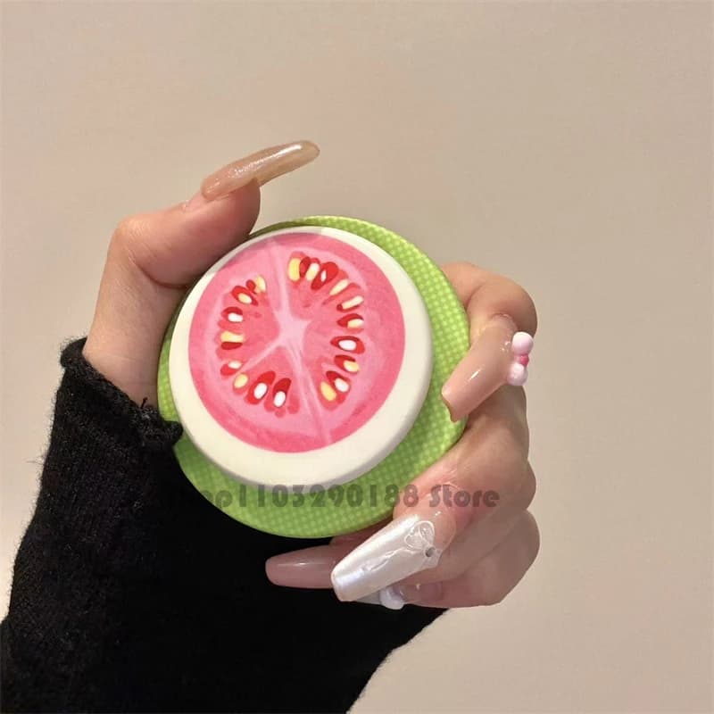 Coreano simpatico cartone animato frutta supporto magnetico impugnatura Tok Griptok supporto per telefono supporto per iPhone 16 15 per Pad Magsafe Smart Tok
