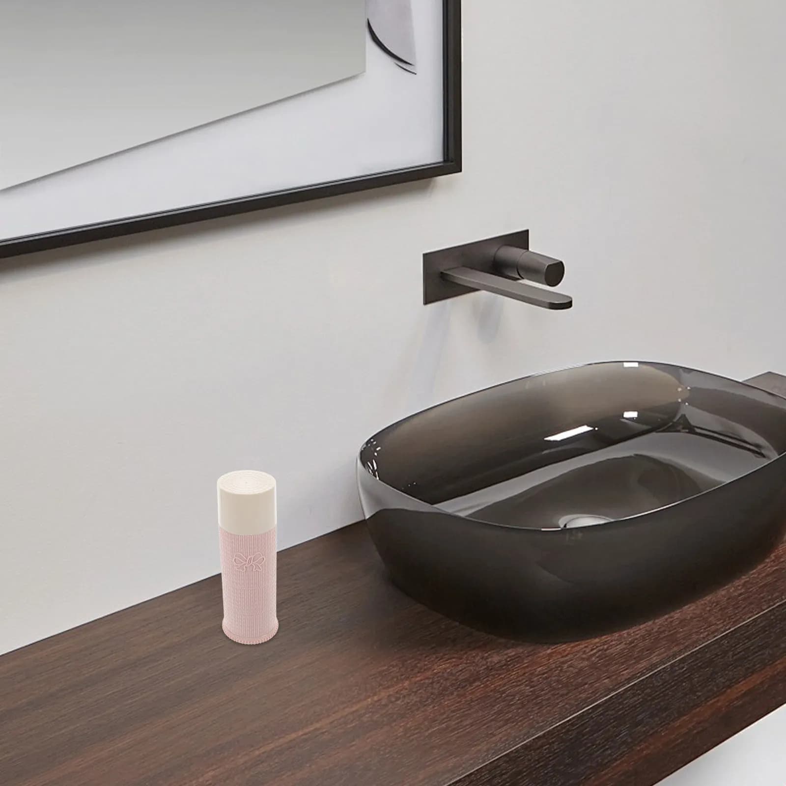 Custodia da viaggio in plastica per spazzolino, organizer portatile con coperchio, kit da bagno per uso quotidiano