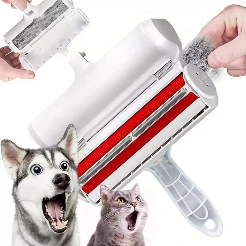 Rullo di rimozione dei peli di animali domestici rimozione della lanugine autopulente del gatto del cane rimozione dei peli di animali domestici pulizia di una mano aziona