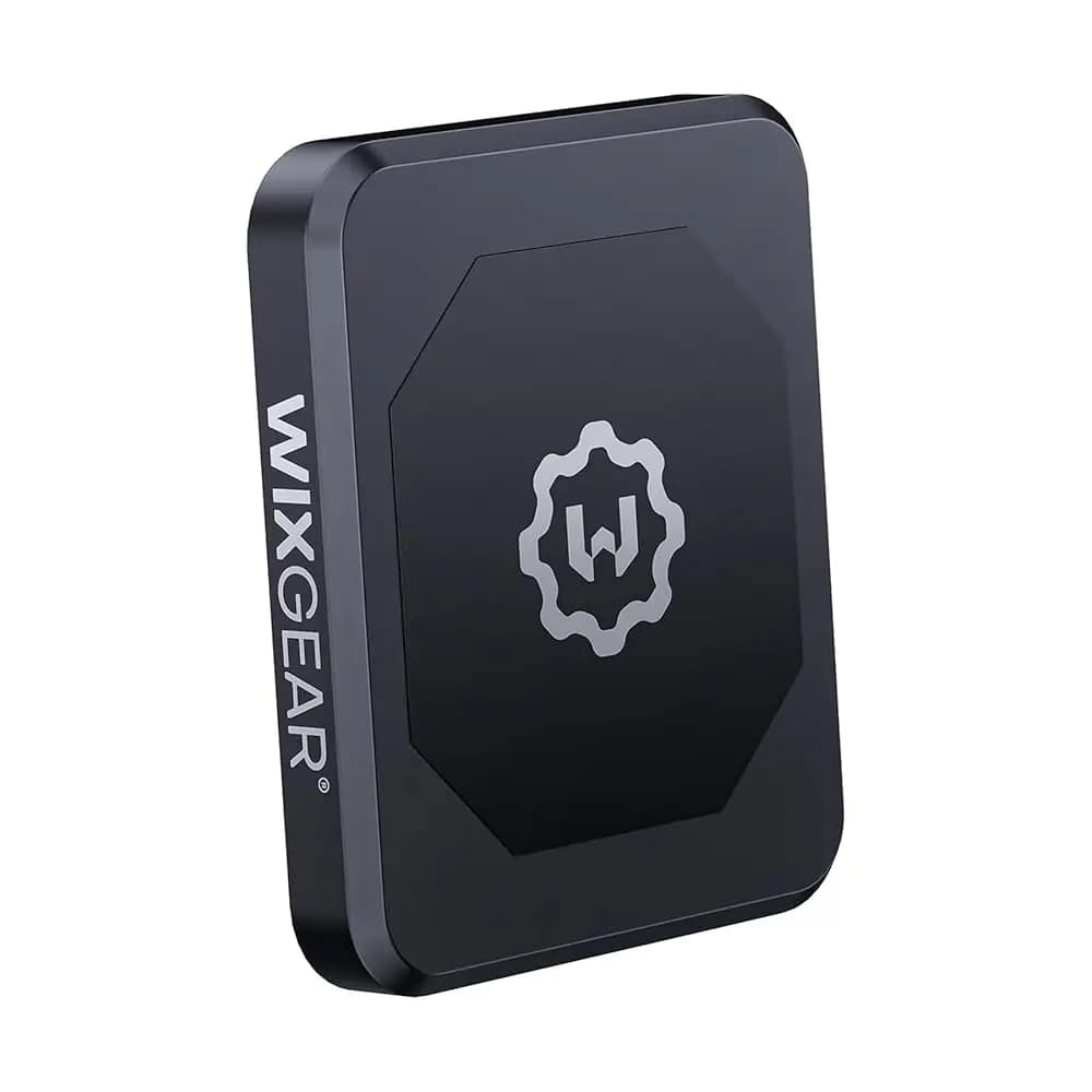 Supporto magnetico rettangolare piatto da incollare sul cruscotto per cellulari e mini tablet con tecnologia Fast Swift-Snap