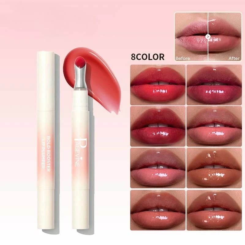 Vetro Shine Rossetto liquido Lucidalabbra idratante 24H Impermeabile a prova di sbavature Non asciugare Rossetto Lucidalabbra Tubi Cosmetici