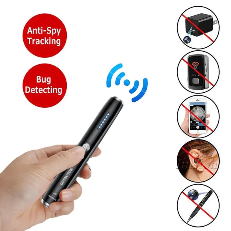 Gadget anti-spia Telecamera nascosta Espion Wifi Kamera Detector de Camaras Segnale RF Dispositivi bug GPS Rilevamento Tecnologia di sicurezza