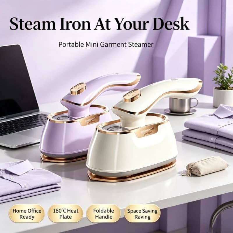 Anti-Scald Customizable Portable Handheld Steam Clothes Iron Mini Garment Steamer for Dorm Household Use