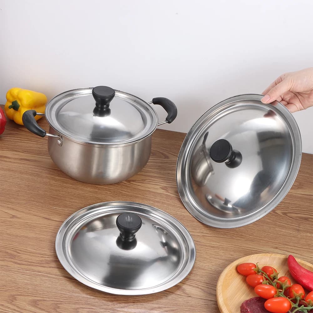 Universal Cover Durable for 20-30 cm pots and pans, Anti-coating, stainless steel, for kitchen and refreshment