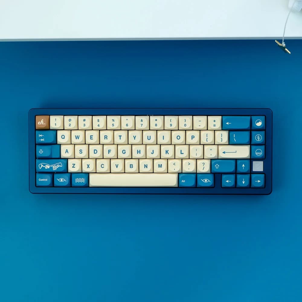 Keycap PBT GMK Earth Tones, profilo MA, sublimazione a colori, per tastiera meccanica da gaming con switch MX