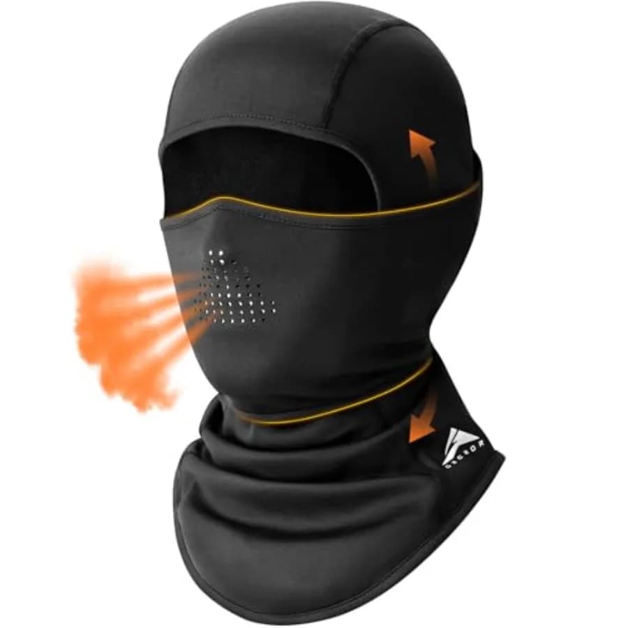 GXCROR Winter Balaclava Ski Mask, Windproof and Thermal, Face Mask for Skiing, Motorcycling, Fishing, Running