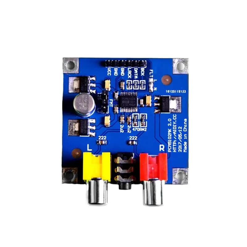 Decoder DAC X12A-PCM5102A 32Bit 384Khz Module I2S Audio Output for Raspberry Pi