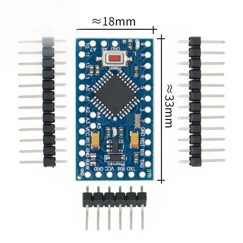 Pro Mini 328 Mini 3.3V/8M 5V/16M ATMEGA328 ATMEGA328P-AU 3.3V/8MHz 5V/16MHZ ATMEGA328P per Arduino