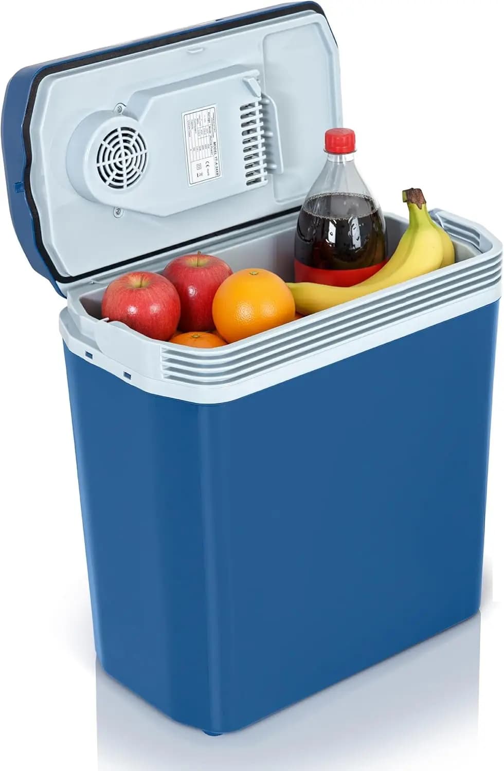 Frigorifero e Scaldavivande Elettrico Portatile da 24L con Maniglia, Adattatore 110V AC e 12V per Auto, Ideale per Campeggio, Viaggi e Picnic