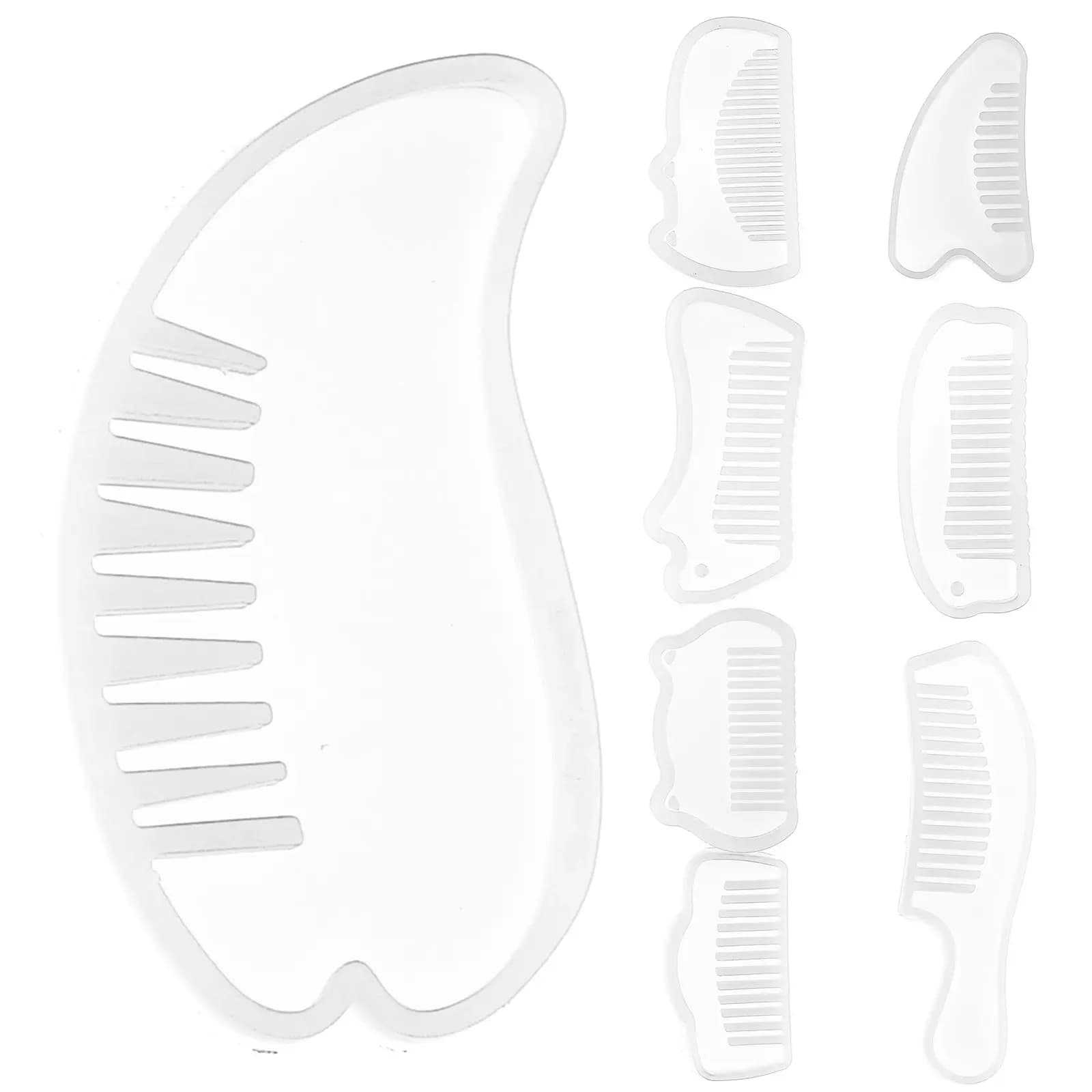 Set di 8 Stampi in Silicone per Resina, Flessibili, Lavabili e Riutilizzabili, per Creazioni Artigianali Uniche, Strumenti per Colata in Resina Epossidica