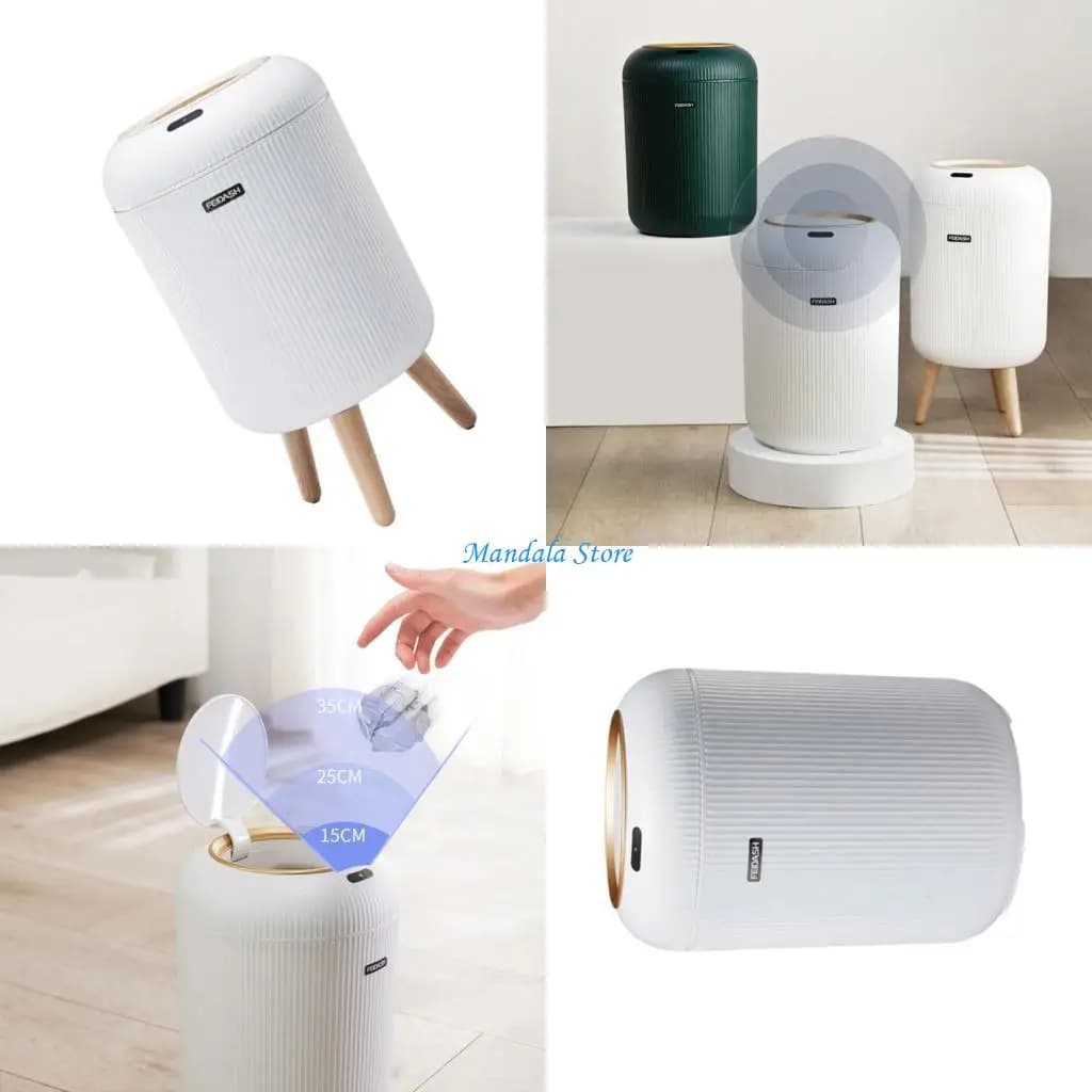 U2JC Plantare Antiscivolo Sensori Automatici Pattumiera da Cucina per Cucina Camera da Letto Ufficio