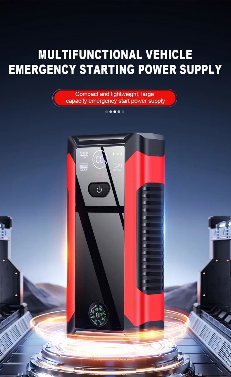 Avviatore di emergenza per auto Dispositivo di avviamento Batteria Power Bank 12V98000mAh Jumpstarter Auto Buster Booster di emergenza Caricatore per auto Jump Start
