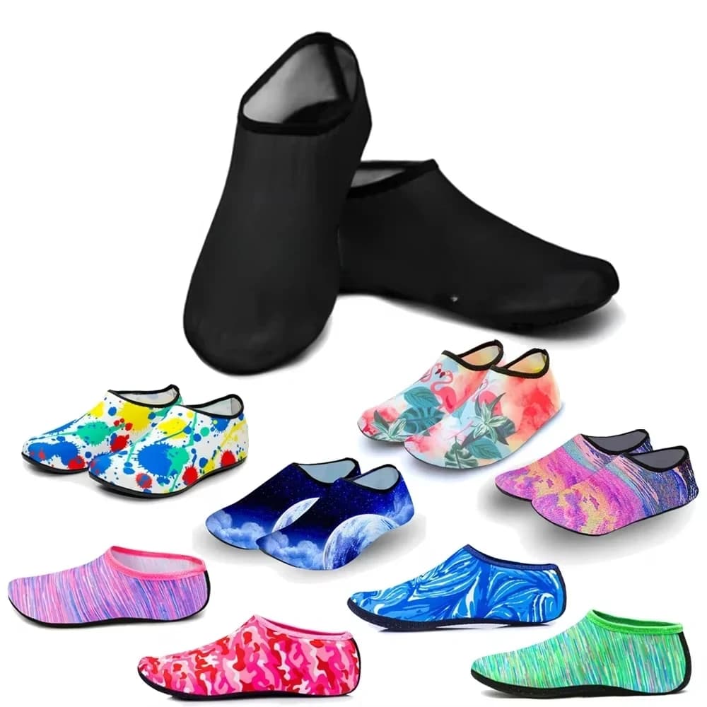 Men Women's Sports Water Sports Beach Swimming Socks Multi Prints Anti-slip Fitness Yoga Dance Swimming Surf Diving Shoes