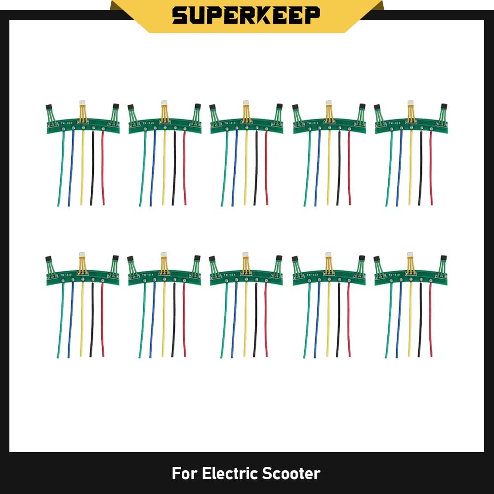 Sensore con Cavo per Scooter Elettrico a 2 Ruote e Veicoli Elettrici 3147 41F 213 60 ° Sensore Hall per Motore PCB, Componente Durevole