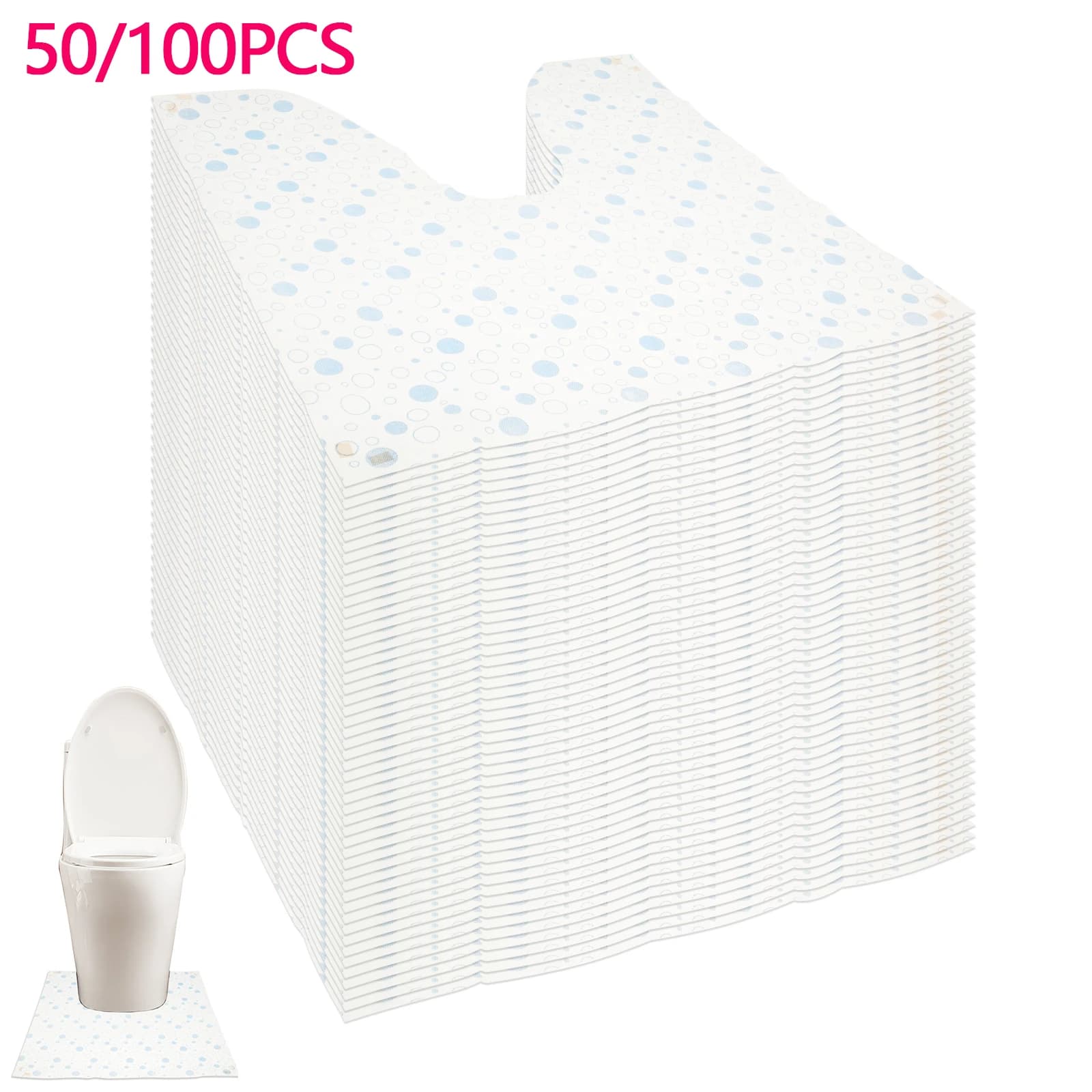 50/100 pezzi a forma di U tappetino da bagno tappetino da bagno tappetino da bagno antiscivolo tappetino da bagno impermeabile tessuto non tessuto decorazione della casa