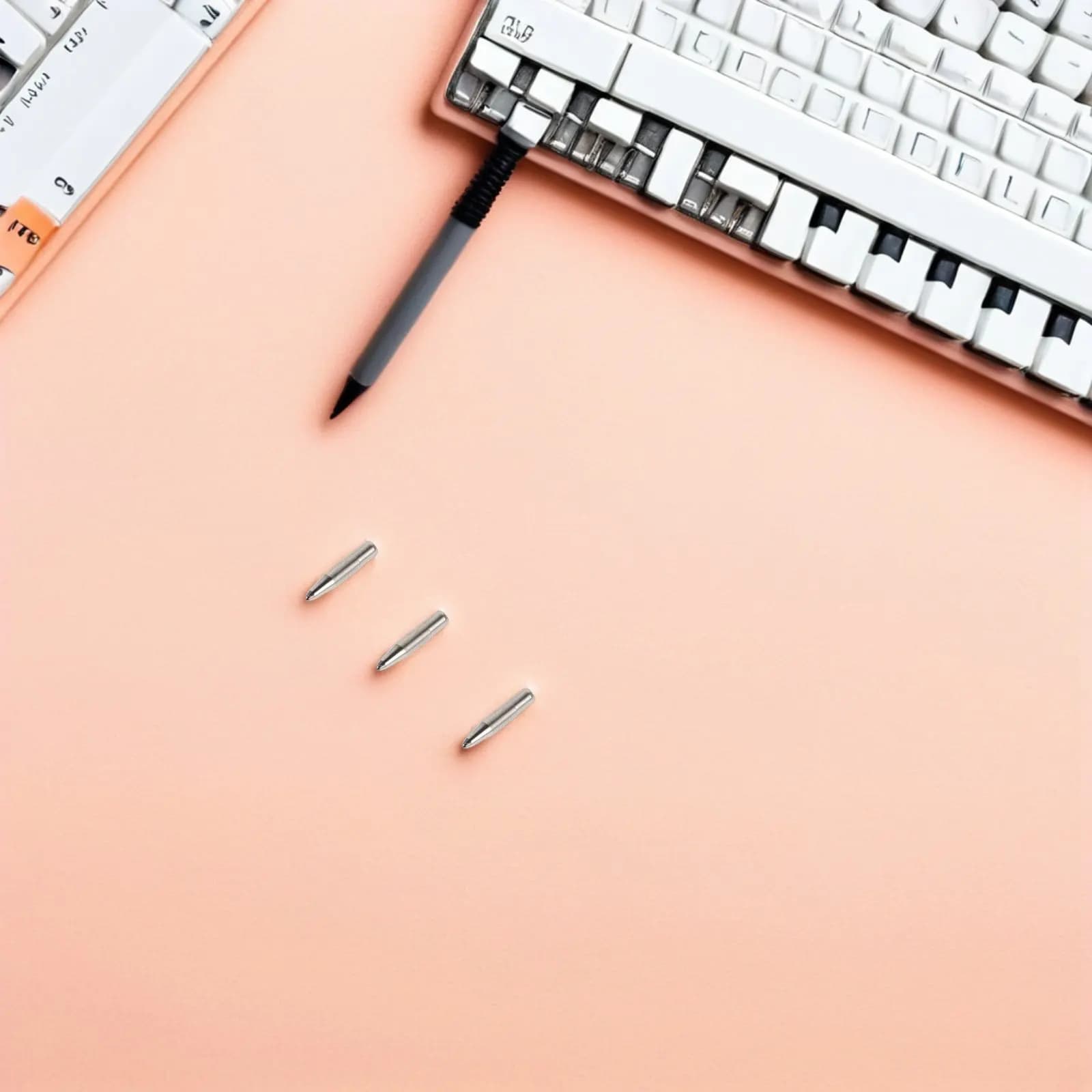 50 Pezzi Punta di Ricambio in Metallo da 0,5 mm per Penna Gel, Ricarica per Scrittura Fluida, per Ufficio, Scuola, Artigianato, Fai da Te, Creazione di Cancelleria