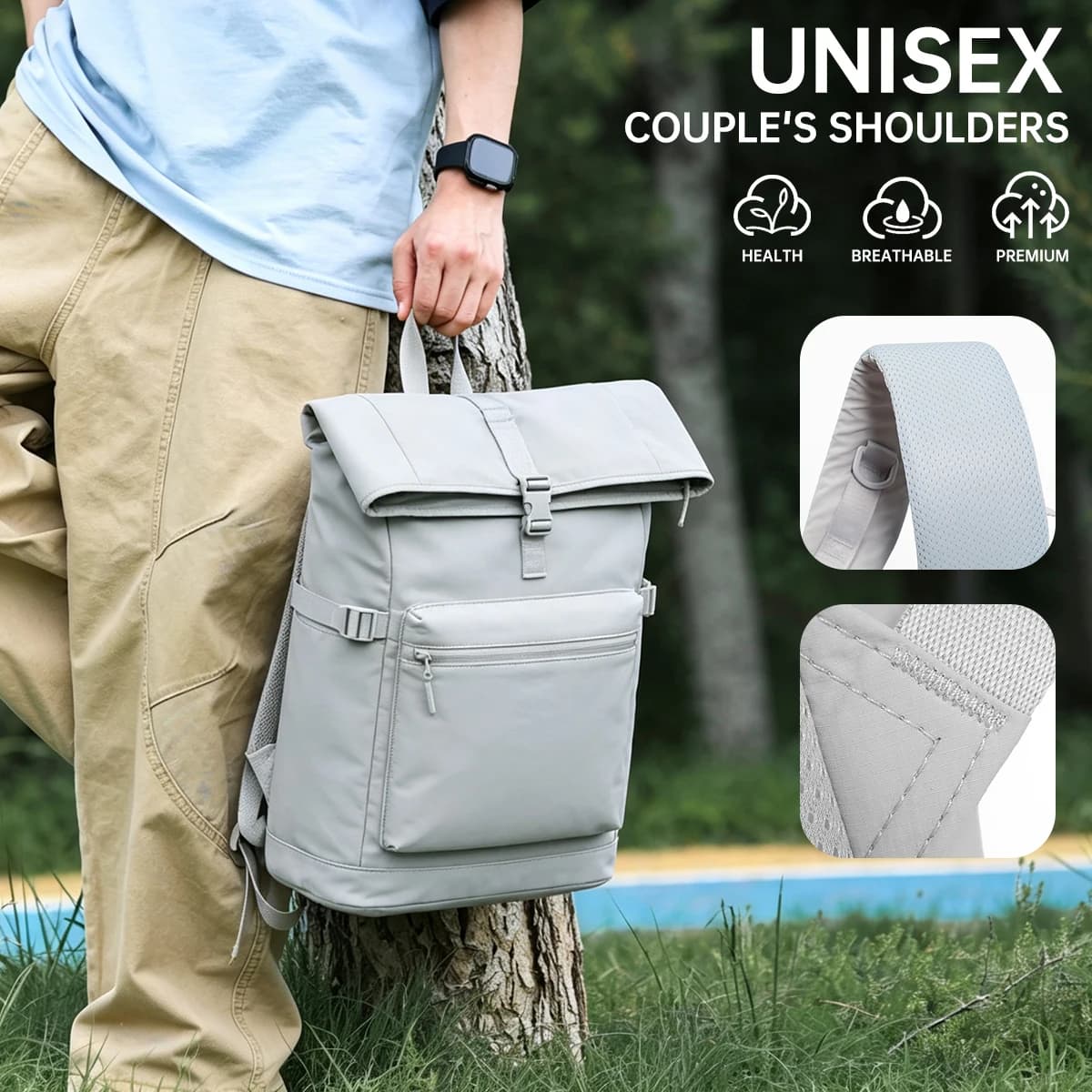 Fashionable Business Waterproof Backpack, Large Capacity, Simple and Versatile, Trendy for Commuting and Business Trips, Laptop Backpack for Students