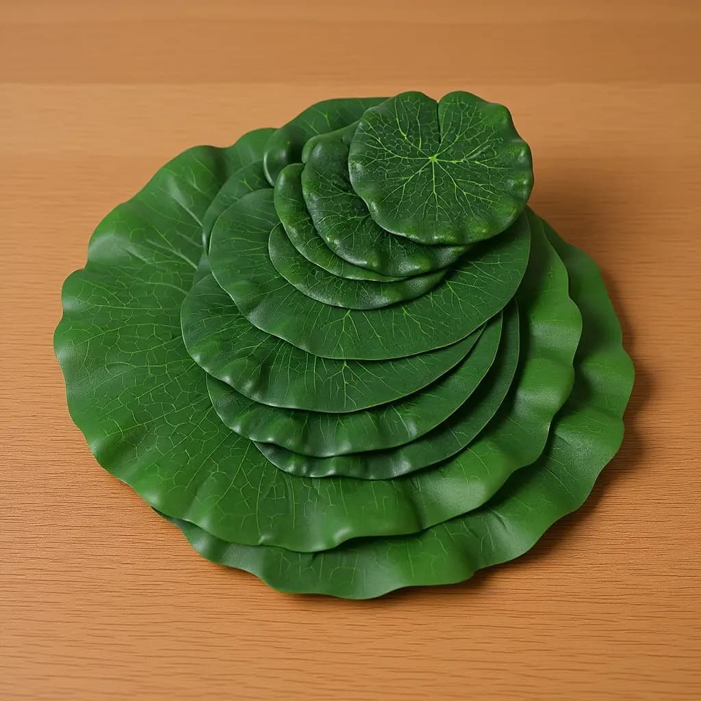 8Pcs Wear-Resistant Artificial Lotus Leaf Eva Simulated Pond Plants Decorative Accessory for Pool Fish Tank Lotus Leaf