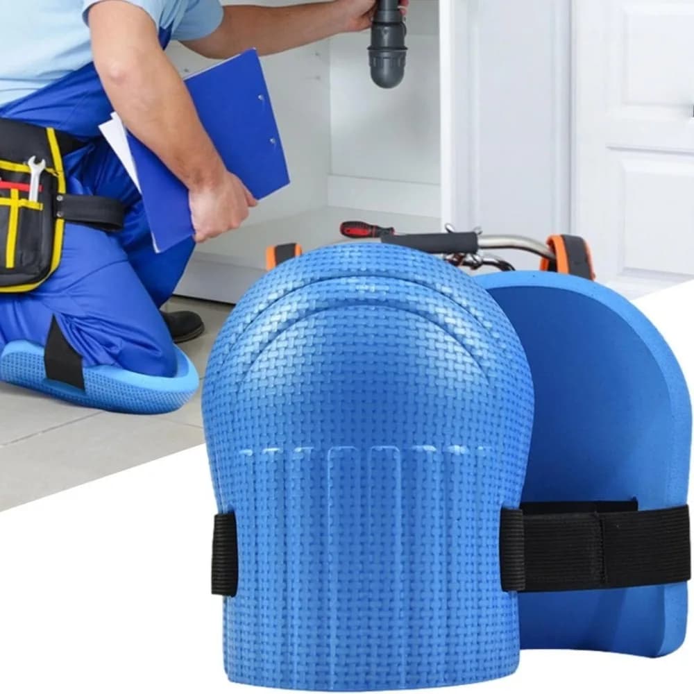1 paio di ginocchiere in silicone resistente alle cadute con guscio rigido per lavoratori d'acqua di fango, incollaggio di piastrelle, attrezzature protettive per il lavoro in ginocchio