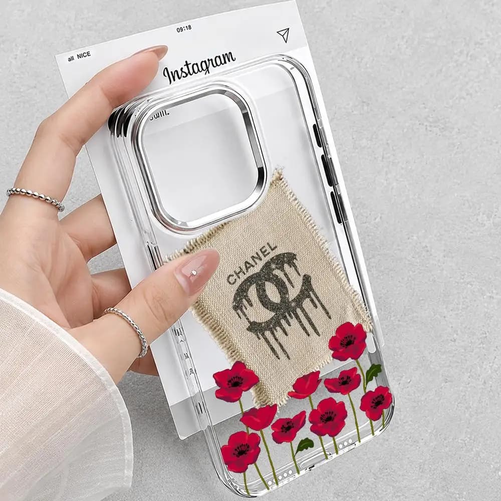 Fashionable cc-chaneles Phone Case For iPhone 17Pro 16 15 14 13 12 11 Pro Max Plus 16e Air Shockproof HD Clear Back Cover
