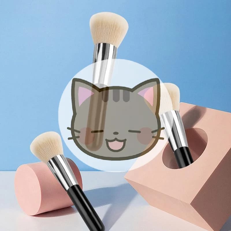 1 Brush for Make-up, Brush for Fondotinta and Fard, Soft Brush for Face, Cosmetic Tools for Make-up