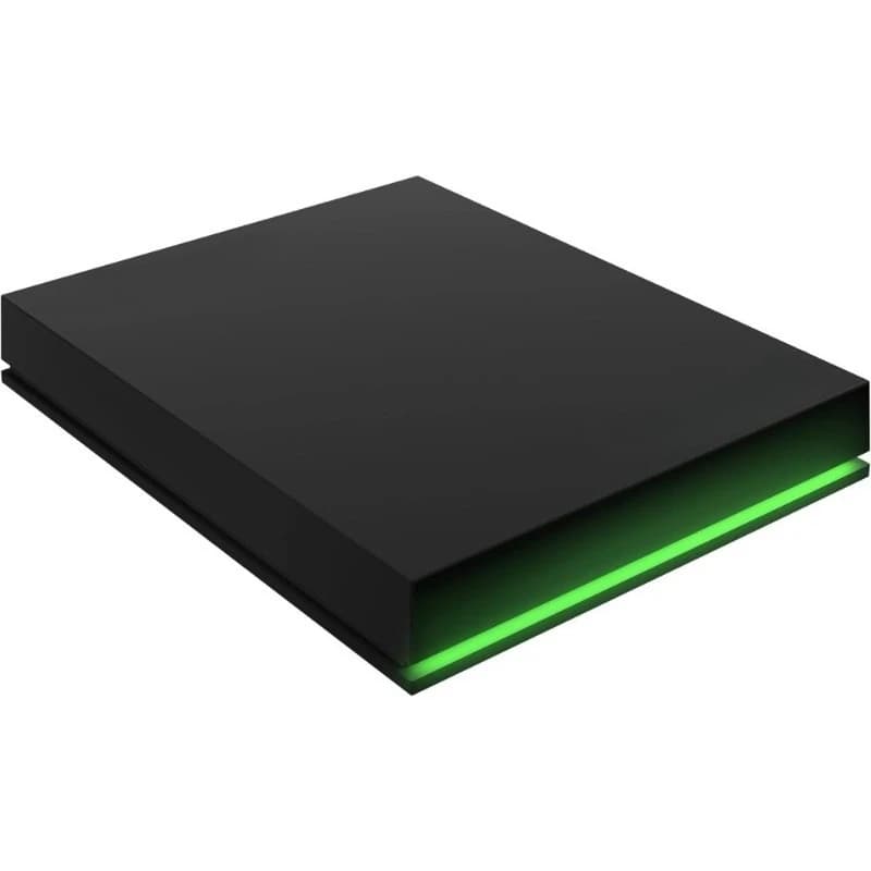Hard Disk Esterno Portatile 2TB per Xbox USB 3.2 Gen 1 HDD con Barra LED Verde Certificato con Servizio di Recupero Dati di 3 Anni