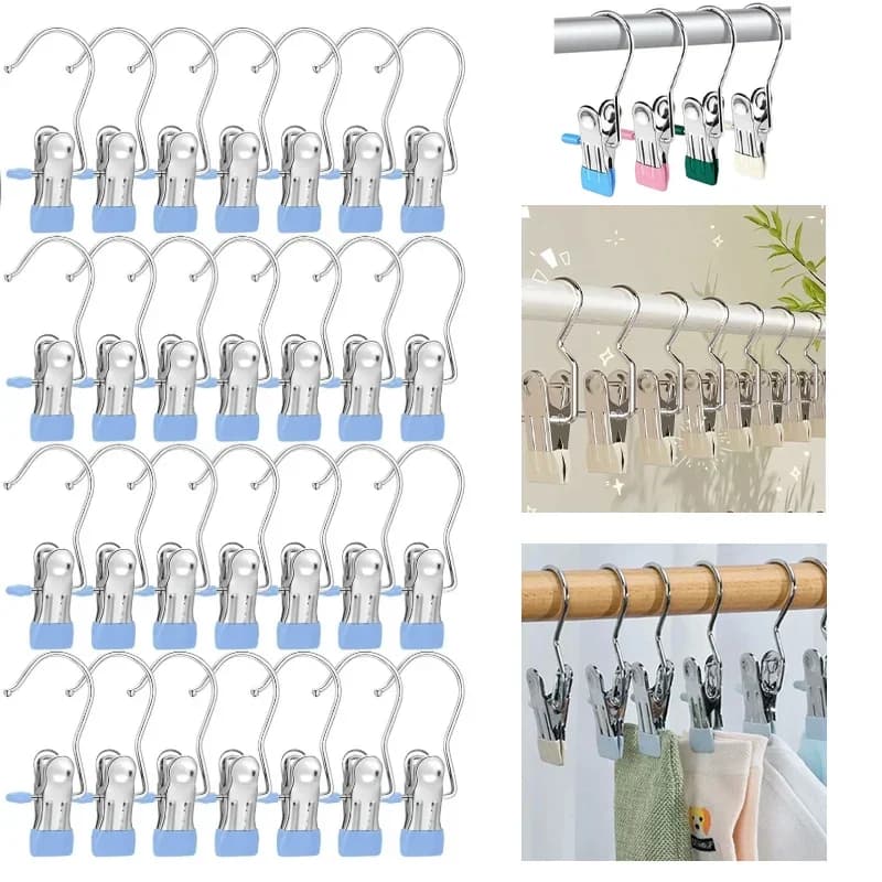 Ganci per bucato di alta qualità Mollette e clip per appendere Mollette e grucce resistenti Gancio per grucce per stivali Organizzatore