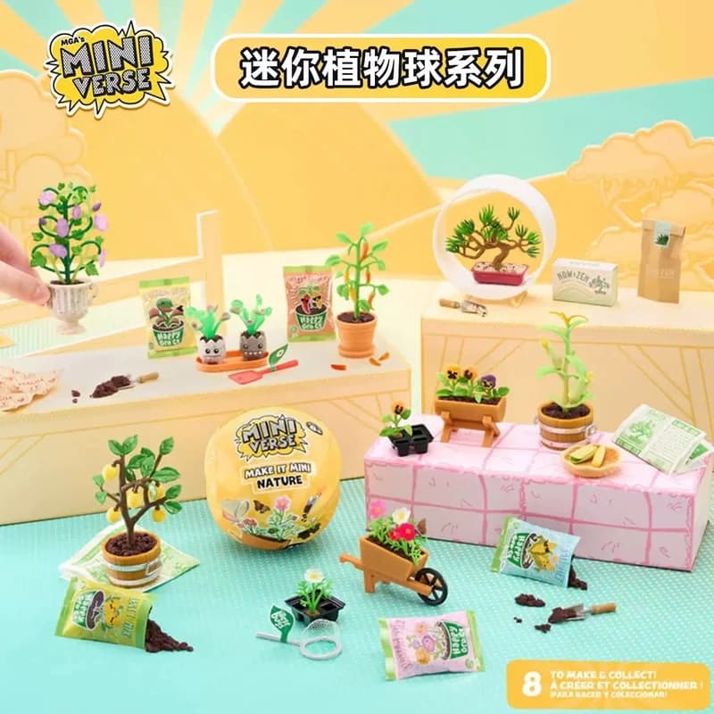 Disponibile Miniverse Mini Nature Terza Generazione Mini Plant Ball Blind Box DIY Piante Verdi in Miniatura Decorazioni Giocattoli Regalo
