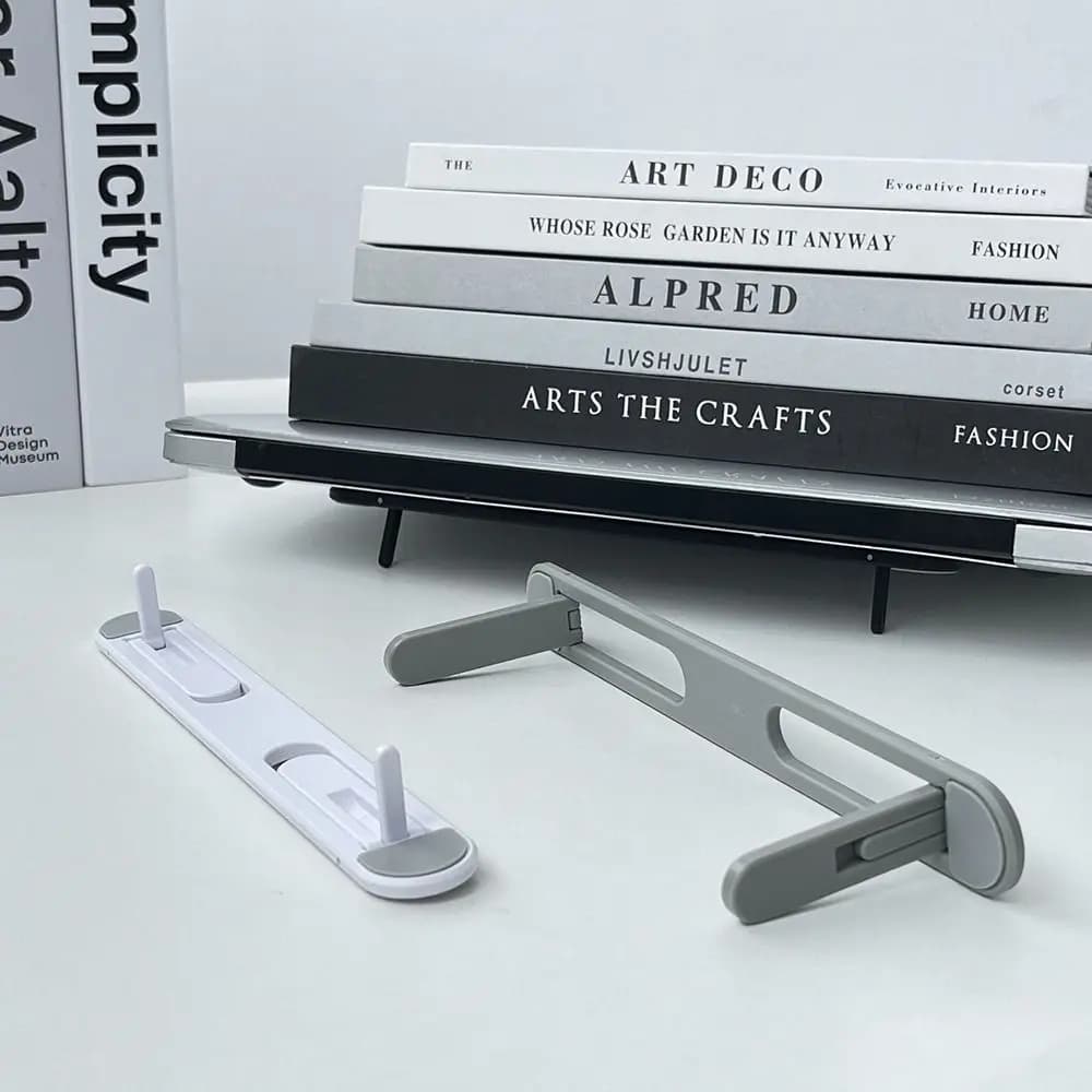Supporto per Laptop Invisibile Pieghevole e Regolabile, Ergonomico, Disponibile in Vari Colori, per Casa e Ufficio