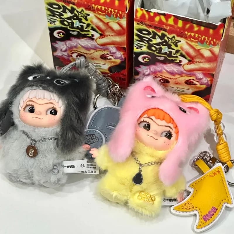 Wakuku Nuova Serie 3.0 On A Roll Blind Box Dolls: Bambole Carine e Soffice da Collezione, Ciondoli per Borsa, Portachiavi, Giocattoli, Regali per Bambini e Adulti