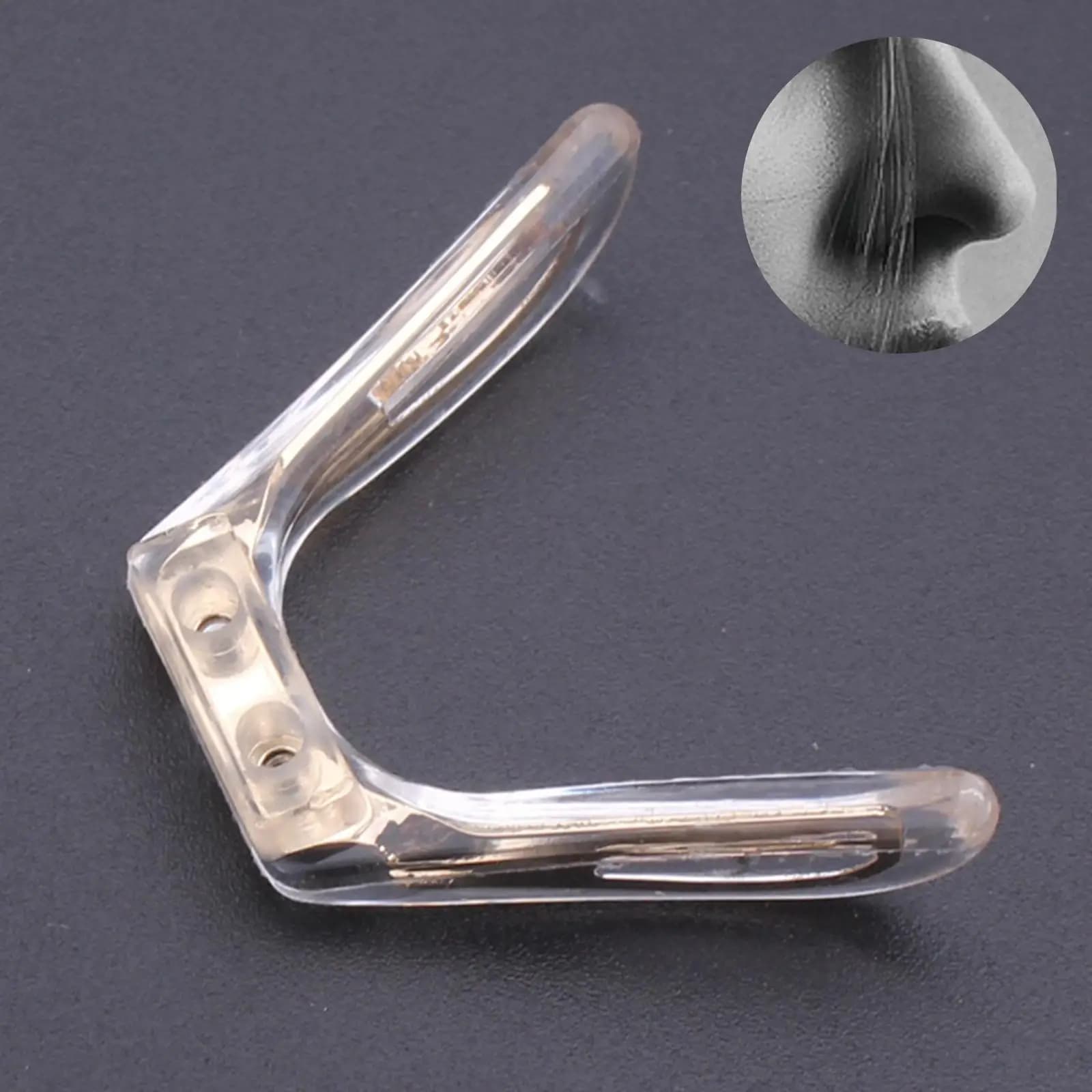 Ponte per sella per occhiali Nucleo in metallo a forma di U in silicone, staffa a forma di U, naselli per occhiali da sole, occhiali in vetro